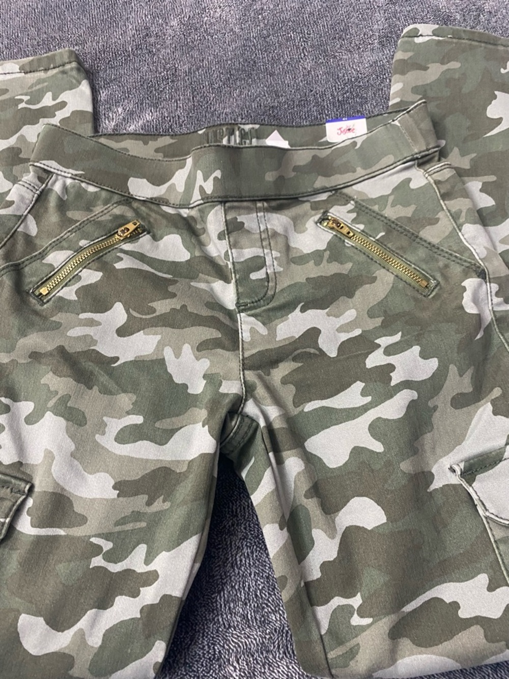 NWT Justice Girls Camo Cargo Jeggings – Size 12 - Picture 3 of 8